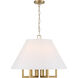Westwood 6 Light 24 inch Vibrant Gold Chandelier Ceiling Light