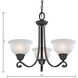 Hamilton 3 Light 25 inch Oil Rubbed Bronze Chandelier Ceiling Light