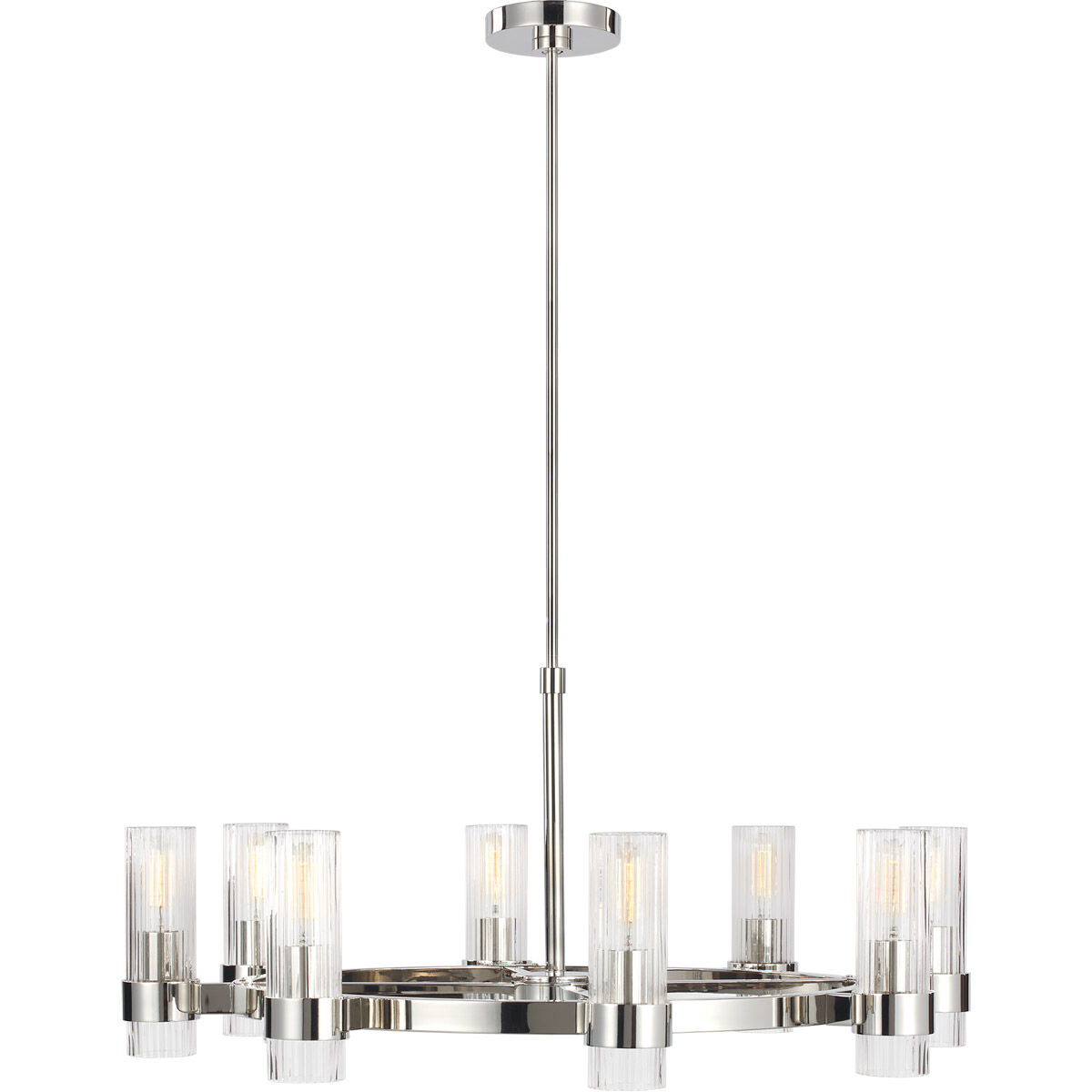 C&M by Chapman & Myers Geneva 8 Light 33.00 inch Chandelier