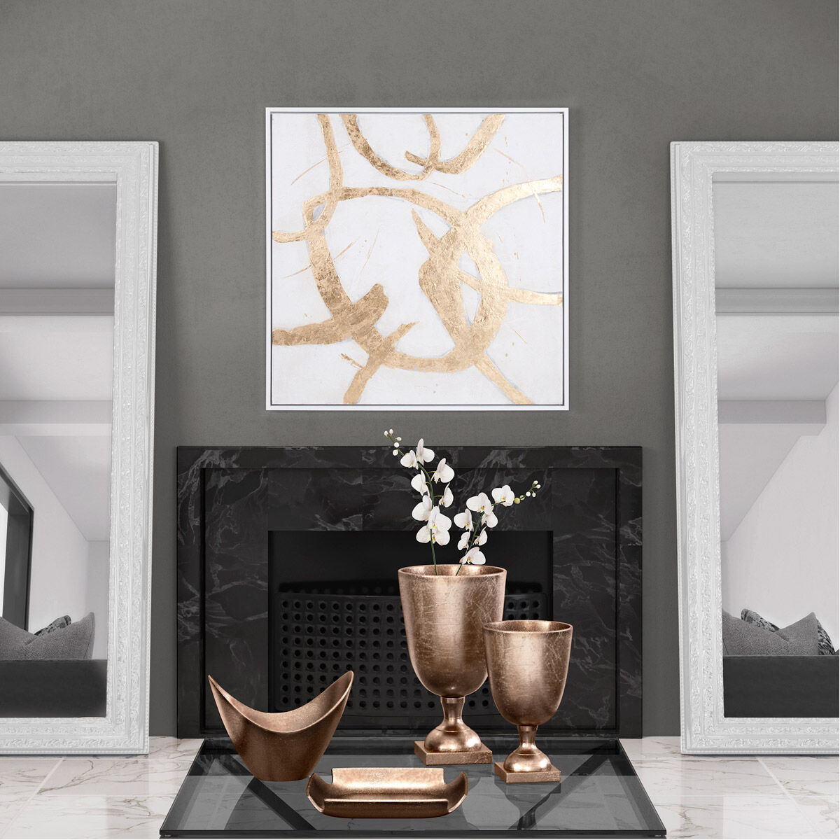 Ballare 40 X 40 inch Hand Painted Wall Art