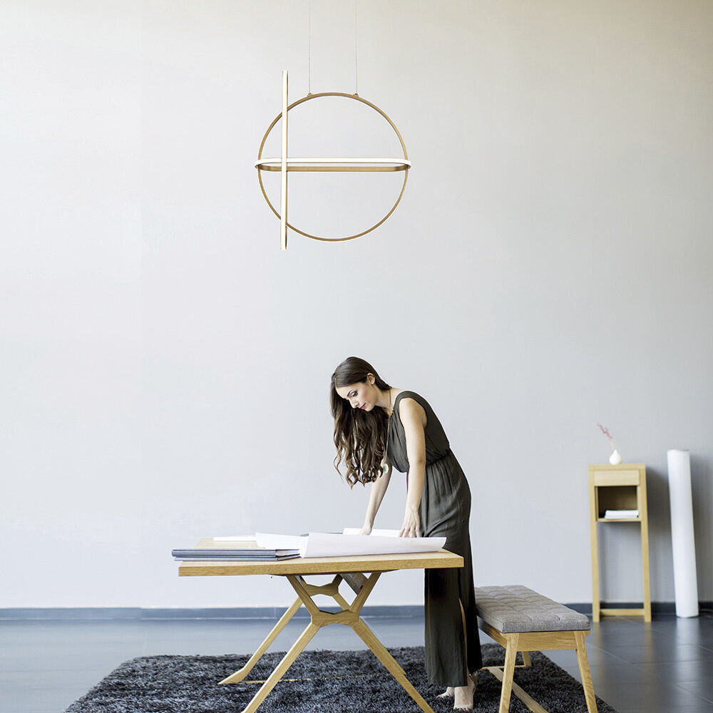 Berkley LED 6.75 inch Gold Chandelier Ceiling Light