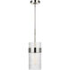 C&M by Chapman & Myers Geneva 1 Light 7 inch Polished Nickel Pendant Ceiling Light