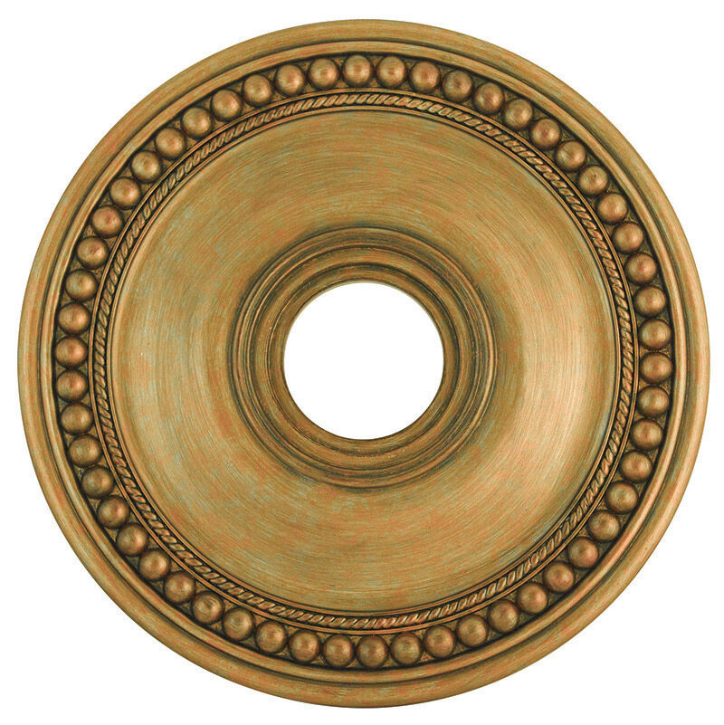 Wingate Hand Painted Antique Gold Leaf Ceiling Medallion