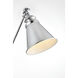 Ledger 16 inch 40.00 watt Chrome Swing Arm Wall Sconce Wall Light