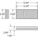 Numero Wet 12.5 inch Black ADA Wall Sconce Wall Light