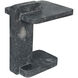North 22.5 X 20 inch Black Marble Side Table