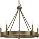 Breckenridge 5 Light 26 inch Aged Bronze Chandelier Ceiling Light, Design Series