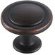 Logyn Oil-Rubbed Bronze Hardware Cabinet Knob, Set of 10