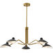 Canada 5 Light 39 inch Gold Chandelier Ceiling Light