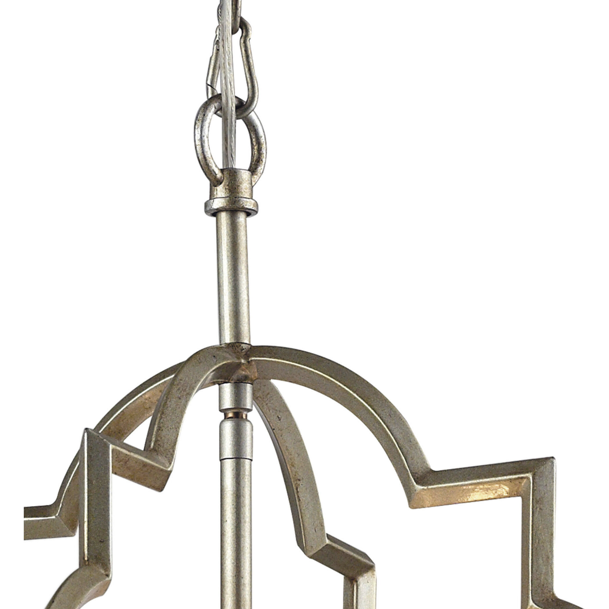 Chandette 4 Light 14 inch Aged Silver Chandelier Ceiling Light
