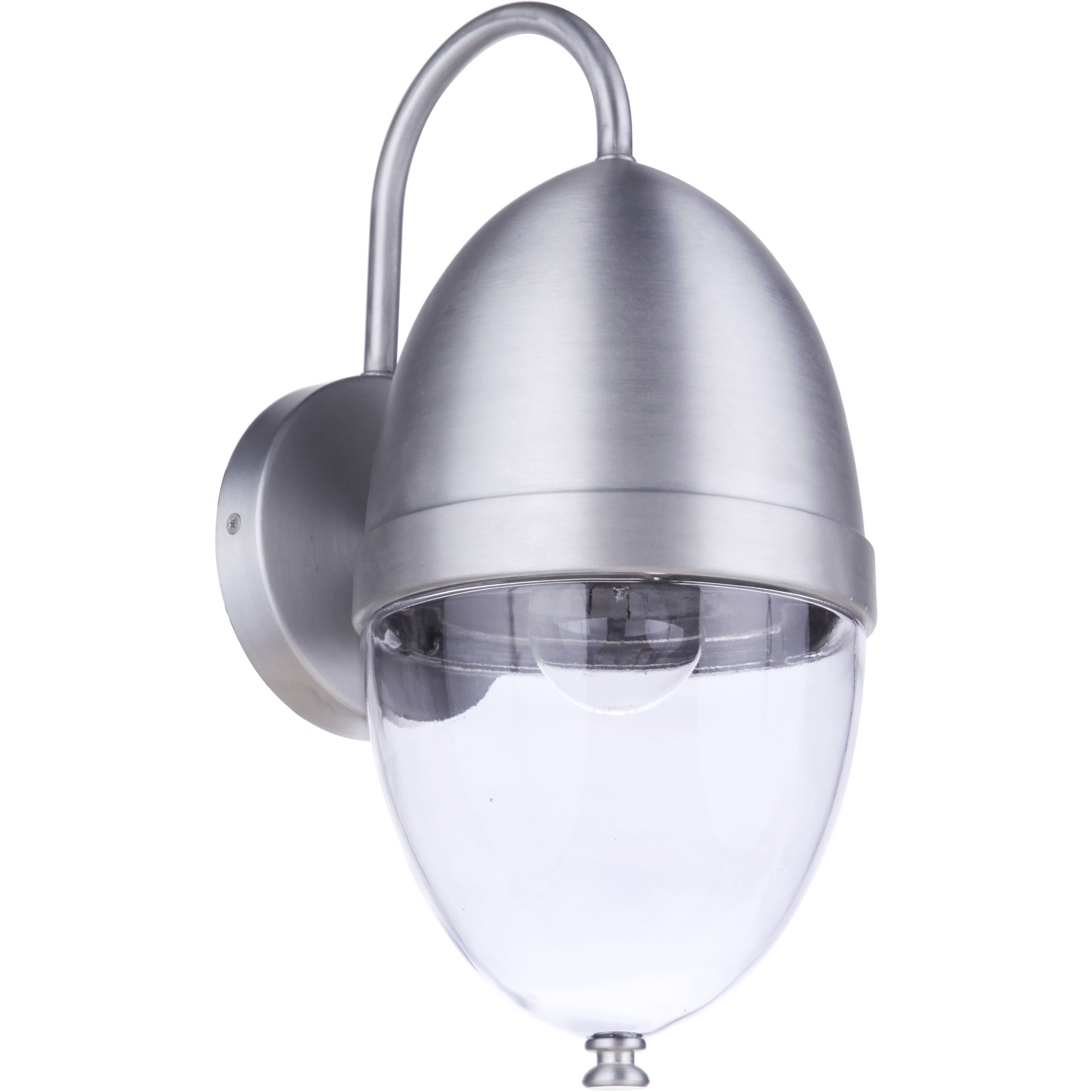 Sivo Outdoor Wall Mount in Satin Aluminum, Medium