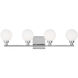Sean Lavin Clybourn 4 Light 30.13 inch Chrome Bath Vanity Wall Light