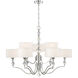 Evi 9 Light 35 inch Chrome Chandelier Ceiling Light