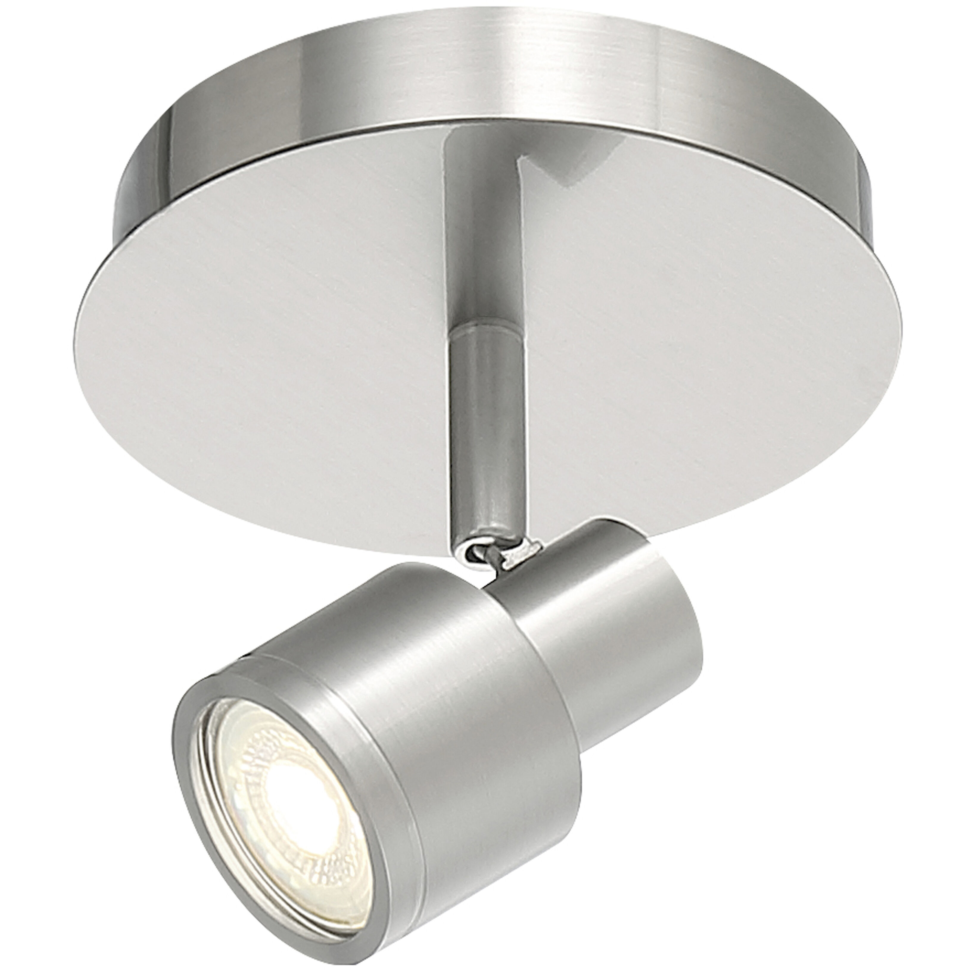 Lincoln LED 6 inch Brushed Steel Flush Mount Ceiling Light