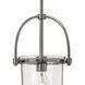 Clancy 1 Light 10 inch Polished Nickel Foyer Light Ceiling Light