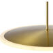 Ovni LED 16 inch Brass Down Pendant Ceiling Light