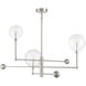 Modern LED 46 inch Brushed Nickel Chandelier Ceiling Light