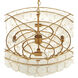 Bon Vivant 5 Light 30.25 inch Contemporary Gold Chandelier Ceiling Light