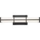 Harrison LED 18 inch Matte Black Vanity Wall Light