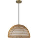 Alora Mood Bondi 1 Light 16.13 inch Brushed Gold Pendant Ceiling Light