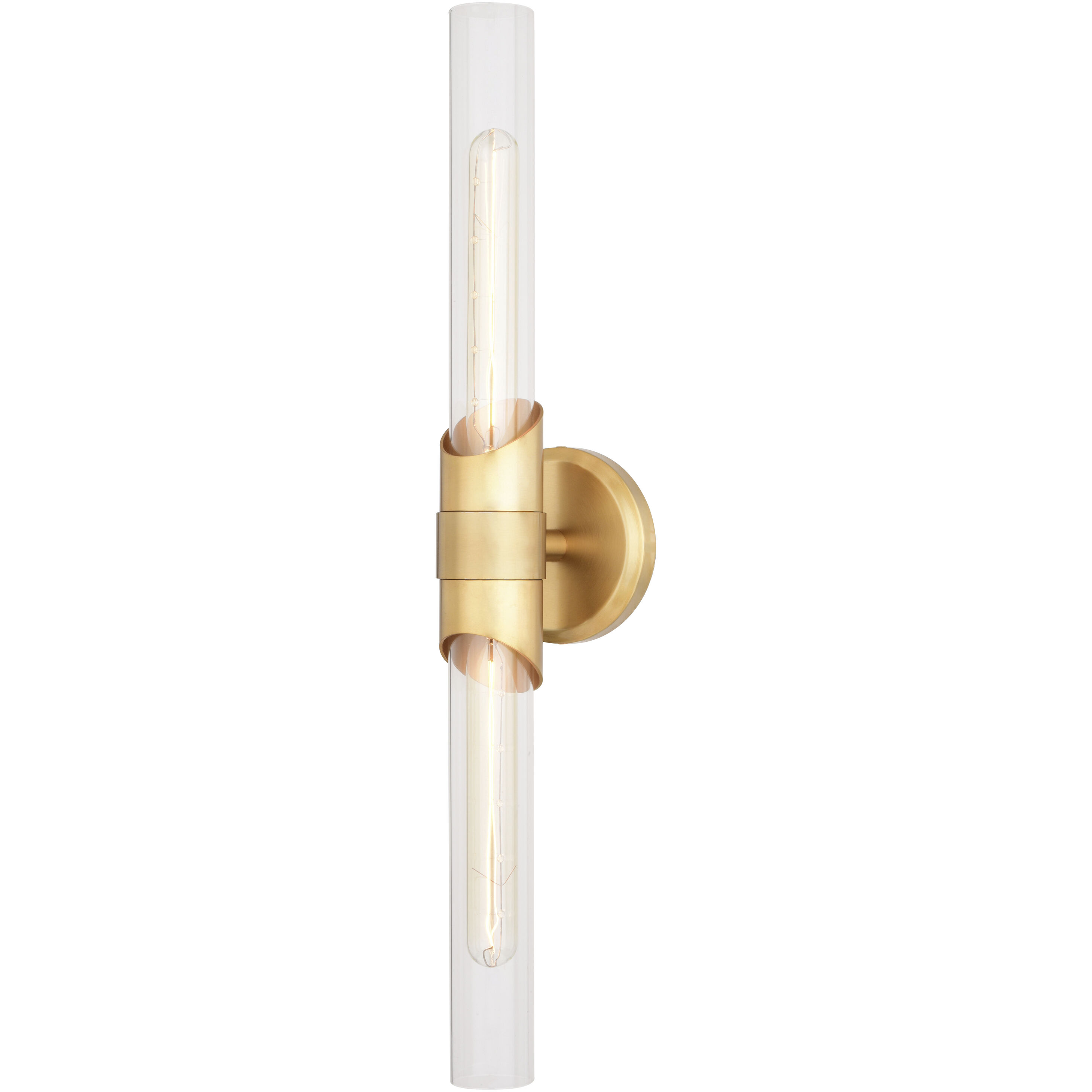 Webster LED 4.75 inch Natural Brass Bathroom Light Wall Light
