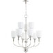 Richmond 9 Light 26 inch Polished Nickel Chandelier Ceiling Light