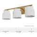 Harlowe 3 Light 22 inch Luxe Gold Bathroom Vanity Sconce Wall Light, Medium