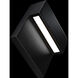 Balance LED 6 inch Black Outdoor Wall Light in 3000K, dweLED