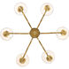 Cheshire 31.25 inch 60.00 watt Vintage Gold Chandelier Ceiling Light