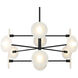 Monument 12 Light 42 inch Matte Black Pendant Ceiling Light