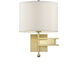 Marshall 20.5 inch 60.00 watt Aged Brass Task Sconce Wall Light