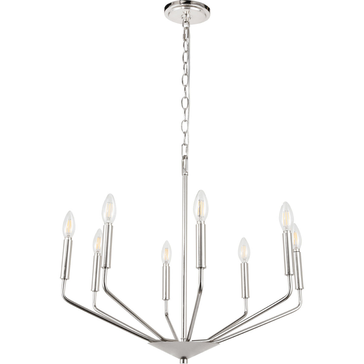 Enzo 8 Light 25 inch Chrome Pendant Ceiling Light