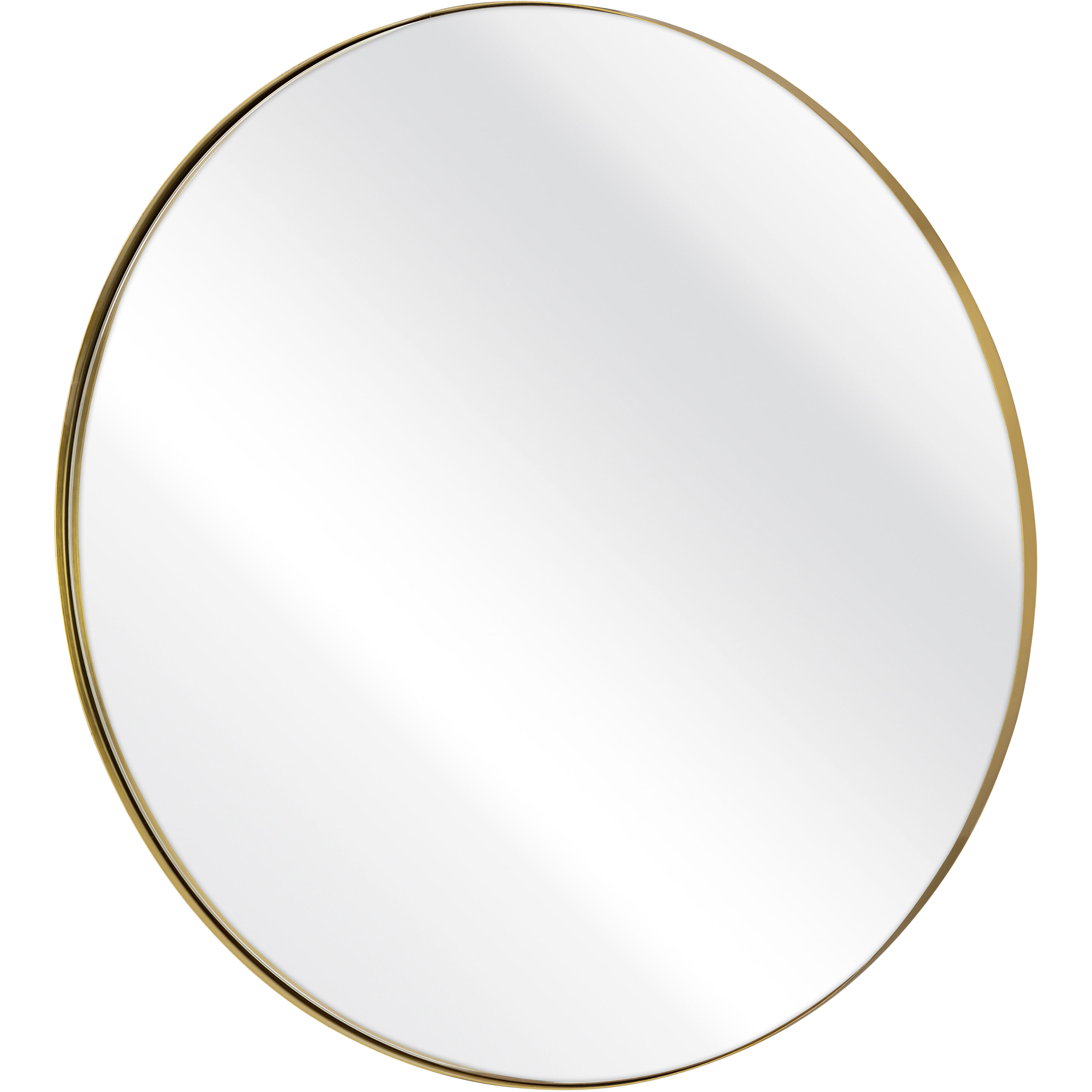 Beni 36 X 36 inch Brass Wall Mirror