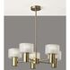 Rhodes 5 Light 25 inch Antique Brass Chandelier Ceiling Light
