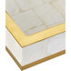Casey Natural and Brass Trays, Set of 2