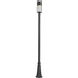 Luca LED 115.75 inch Black Outdoor Post Mounted Fixture
