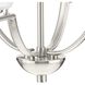Bravo 4 Light 24 inch Brushed Nickel Chandelier Ceiling Light