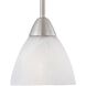 Tia 1 Light 5.24 inch Matte Nickel Mini Pendant Ceiling Light