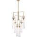 Jayden 6 Light 24.25 inch Lacquered Gold Chandelier Ceiling Light