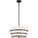 Cascade 3 Light Coal Pendant Ceiling Light