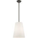 Prato 1 Light 11 inch Bronze Pendant Ceiling Light