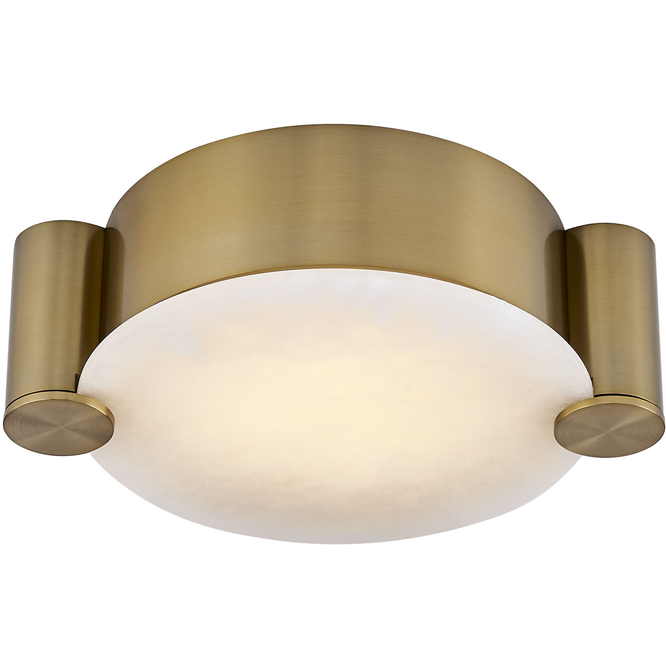 Lumba LED 14 inch Winter Brass Flush Mount Ceiling Light