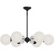 Alora Mood Celia 6 Light 30.25 inch Matte Black Chandelier Ceiling Light