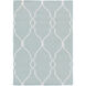 Fallon 36 X 24 inch Blue and Neutral Area Rug, Wool