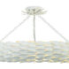 Broche 8 Light 33.5 inch Matte White Semi Flush Ceiling Light