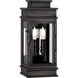 Chapman & Myers Linear Lantern 2 Light 12 inch Bronze Outdoor Wall Lantern
