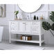 Metropolis 48 X 22 X 34 inch White Vanity Sink Set