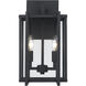 Tribeca 2 Light 15.75 inch Natural Black Outdoor Wall