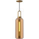 Alora Mood Soji 1 Light 6 inch Aged Gold Pendant Ceiling Light in Copper Glass