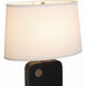 Laurel 30 inch 9 watt Ebony and Weathered Brass Table Lamp Portable Light